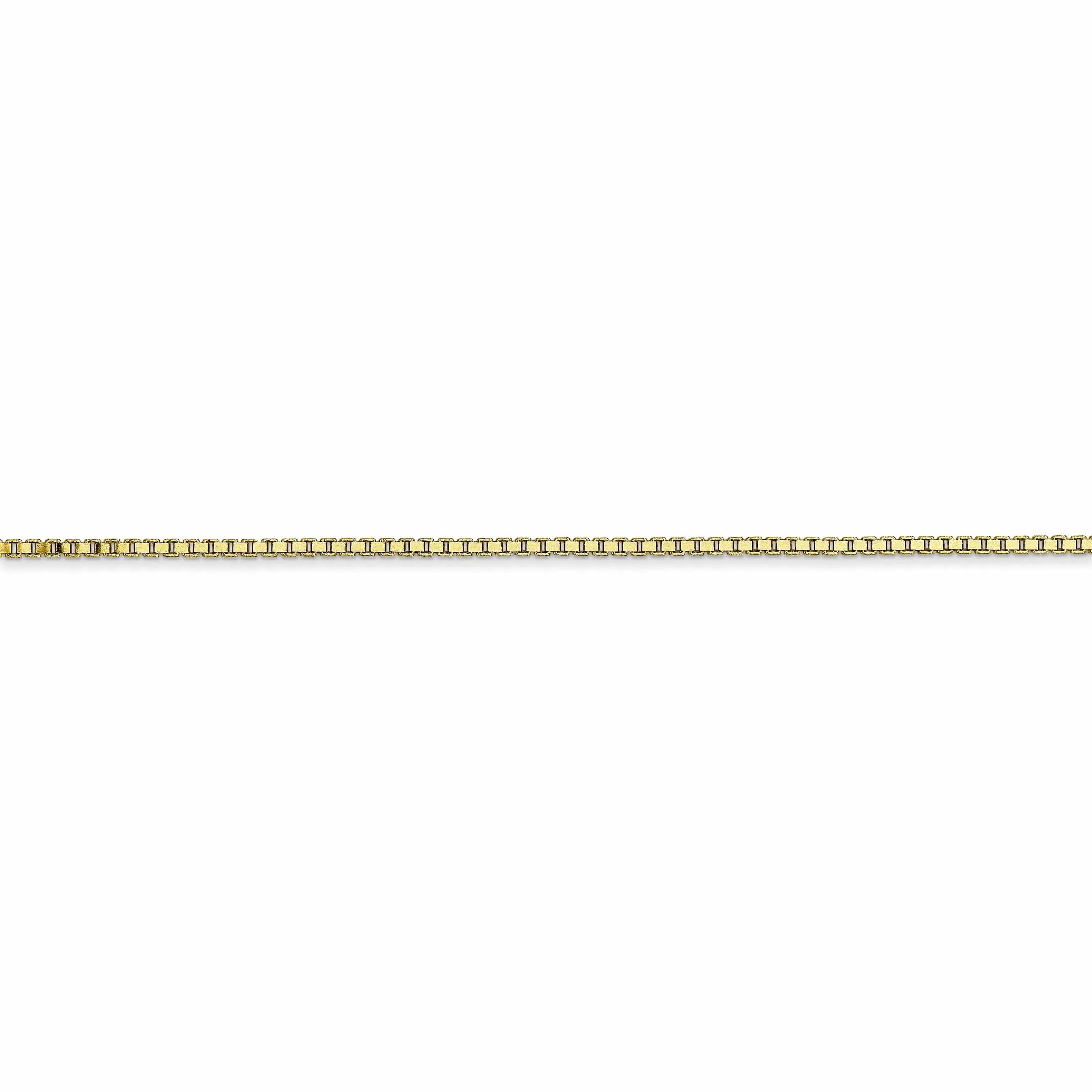 10k Yellow Gold Box Chain 1.10MM