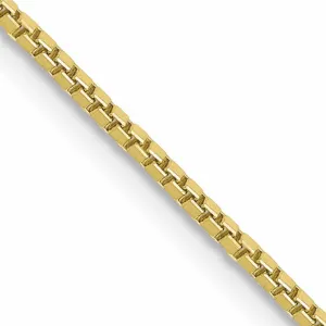 10k Yellow Gold Box Chain 1.10MM