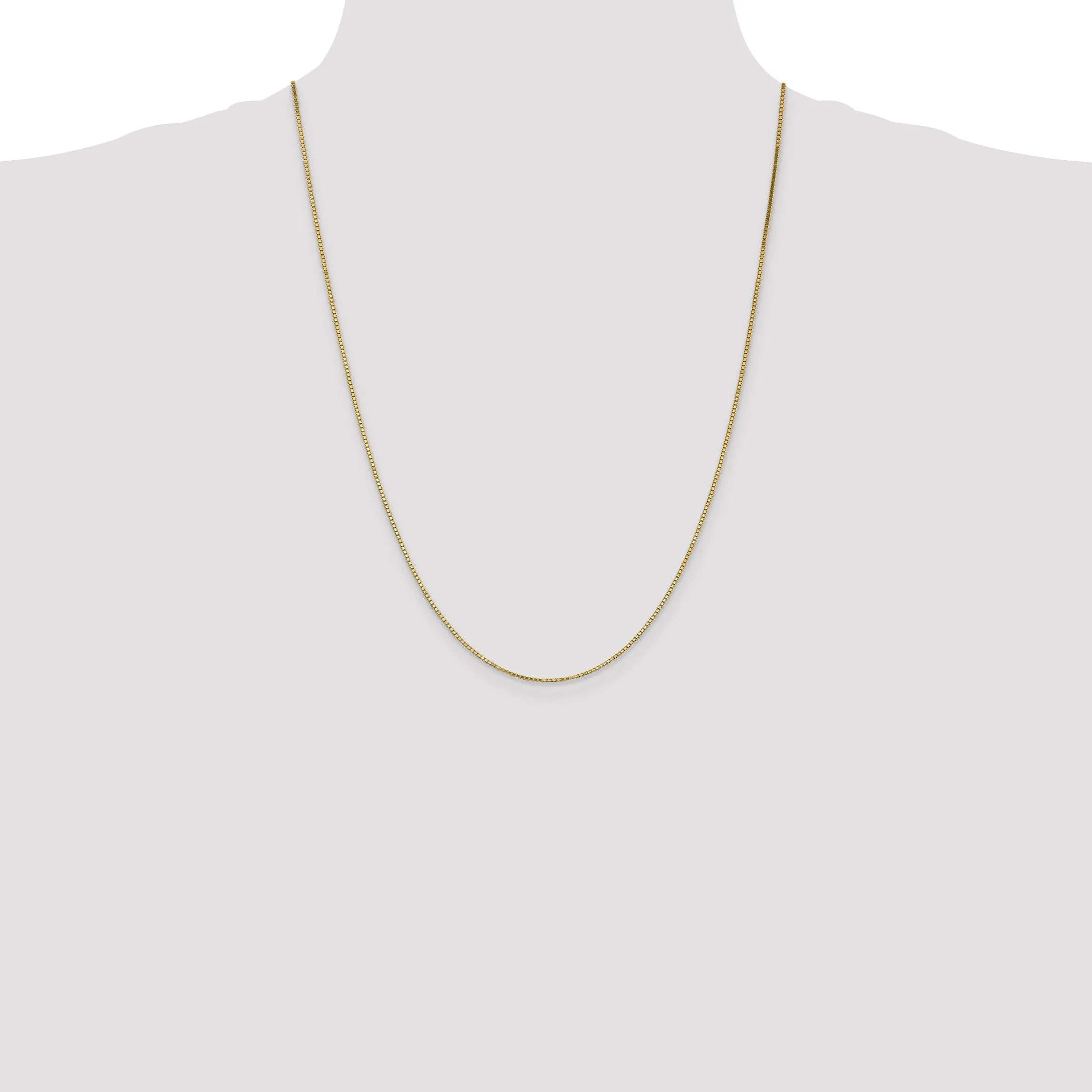 10k Yellow Gold Box Chain 1.10MM