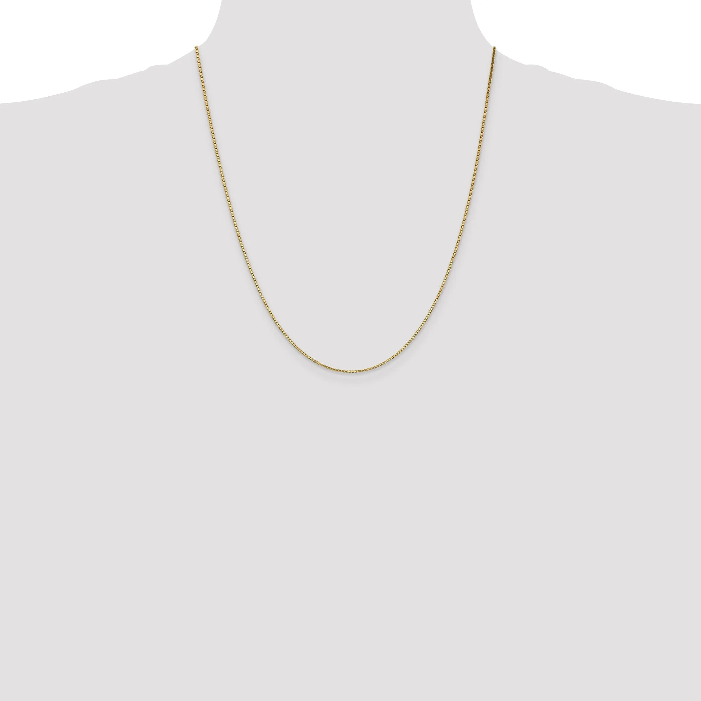 10k Yellow Gold Box Chain 1.10MM