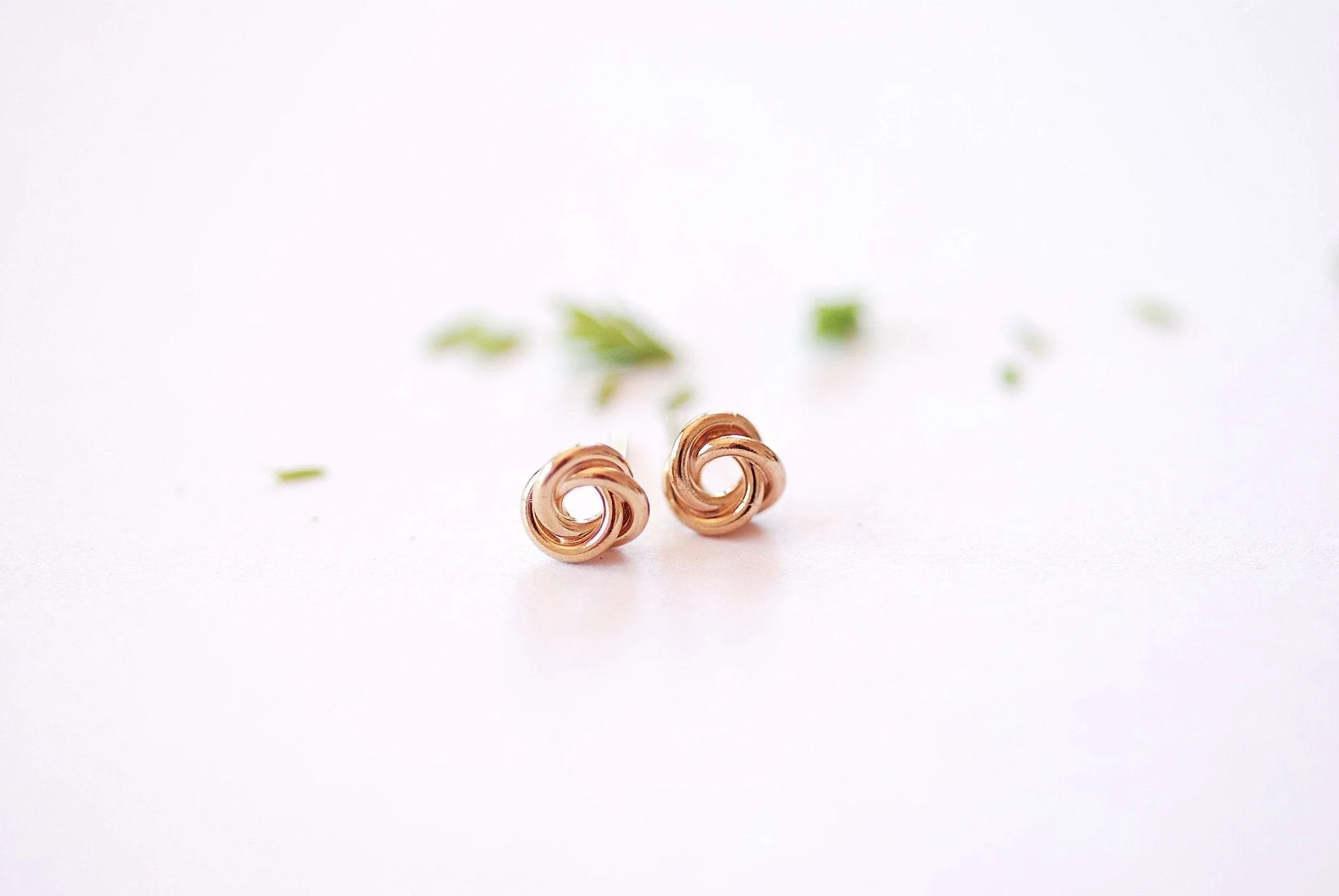 14k Gold Fill or 925 Sterling Silver Love Knot Stud Earrings Bridal Jewelry Gift for Her Gold Stud Earrings Dainty Minimalist Earrings