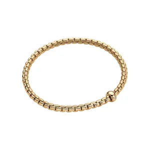 18K Gold Eka Flexible Bracelet with Diamond Accent Rondel