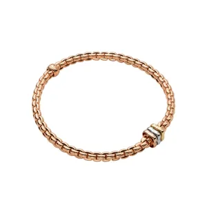 18K Gold Flex'It Eka Station Bracelet with 3 Rondels