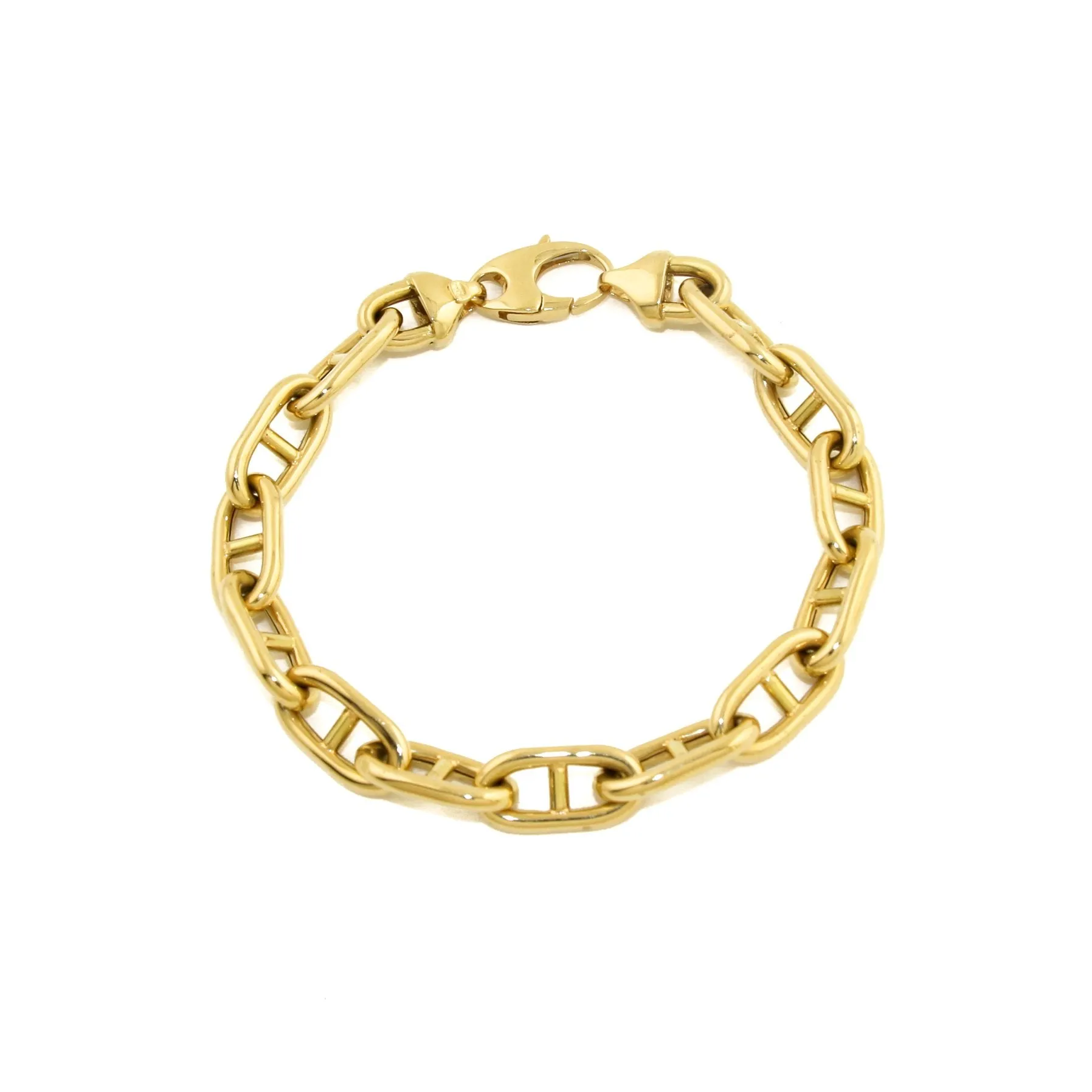 18k x 10mm Marine Link Bracelet