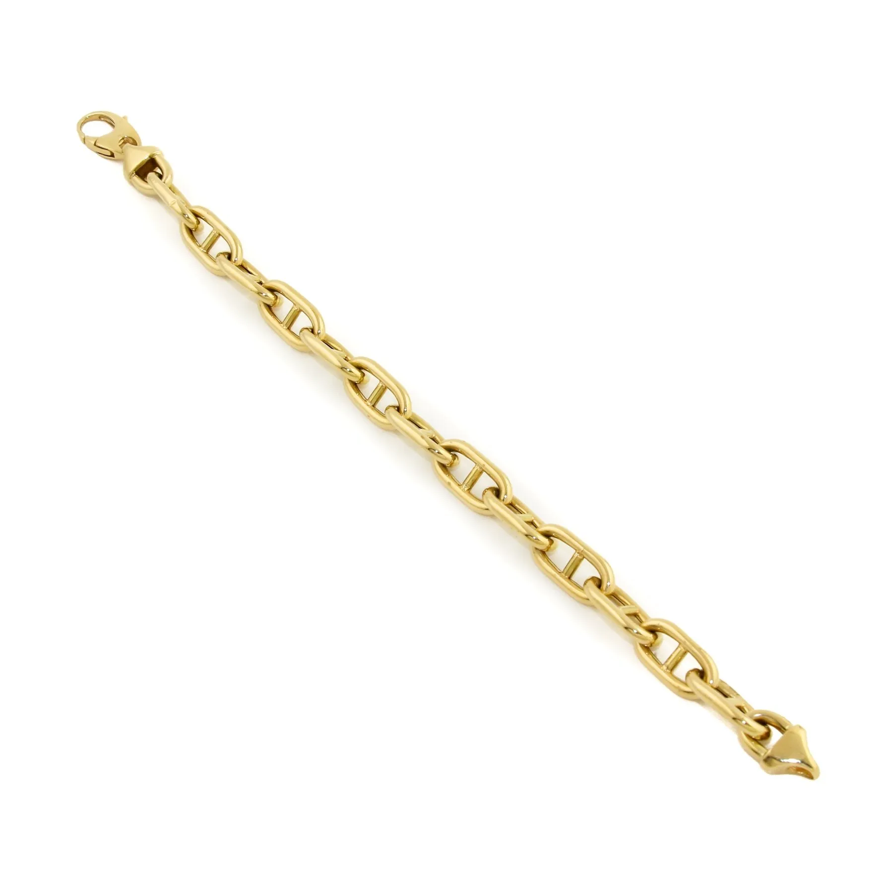 18k x 10mm Marine Link Bracelet