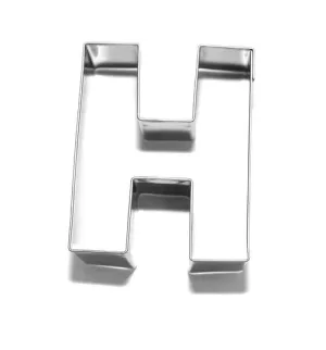 Alphabet Letter H 6.5cm Cookie Cutter Stainless Steel