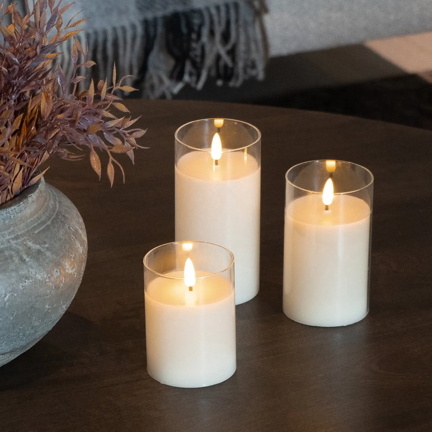 Battery Operated LED Candle Set of 3