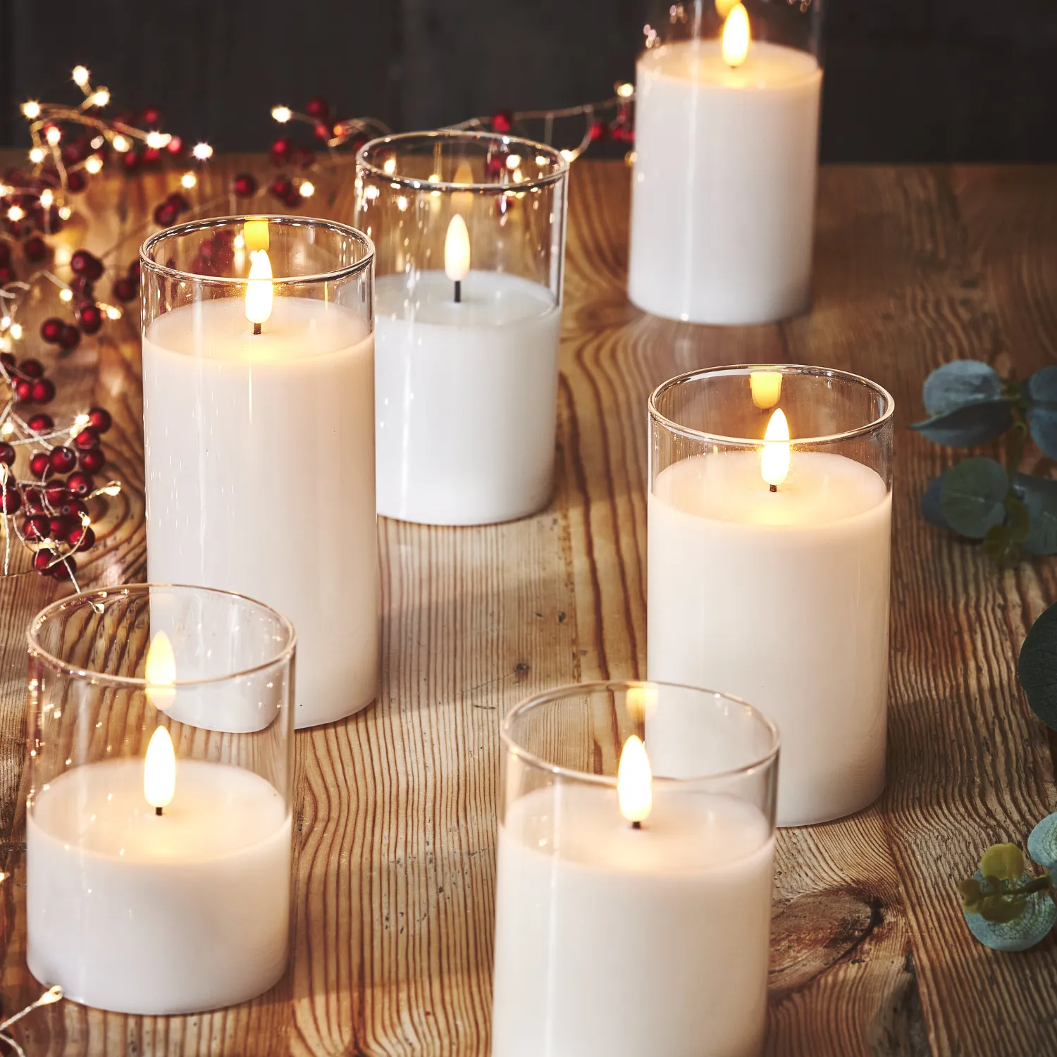 Battery Operated LED Candle Set of 3