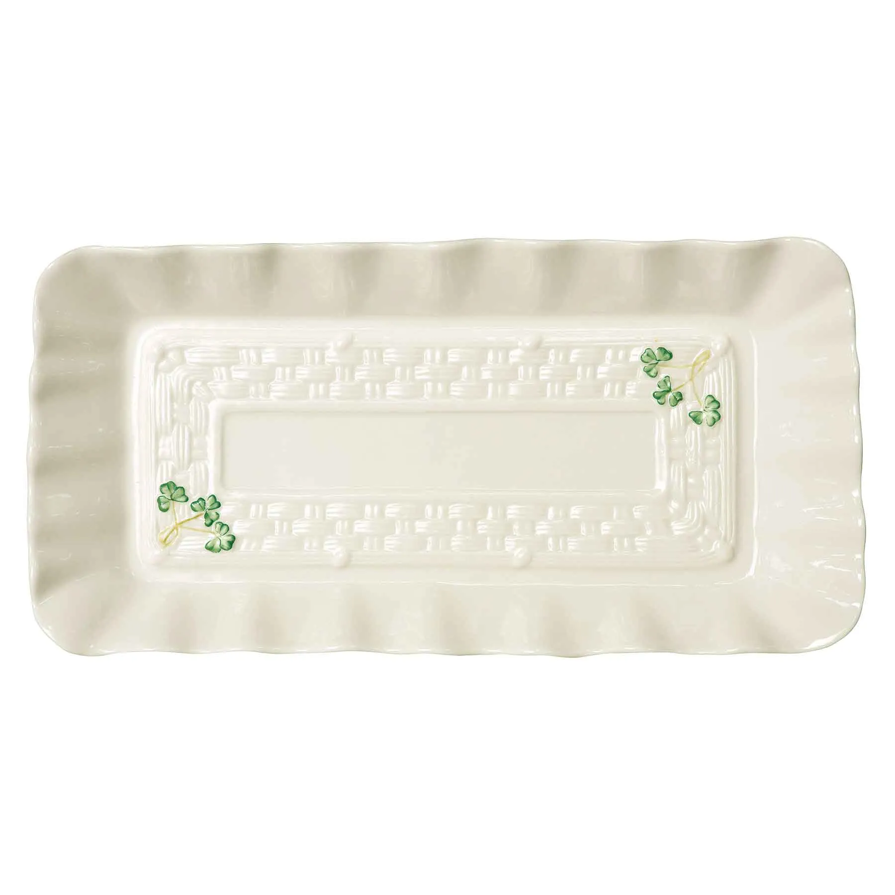 Belleek Classic Shamrock Tray