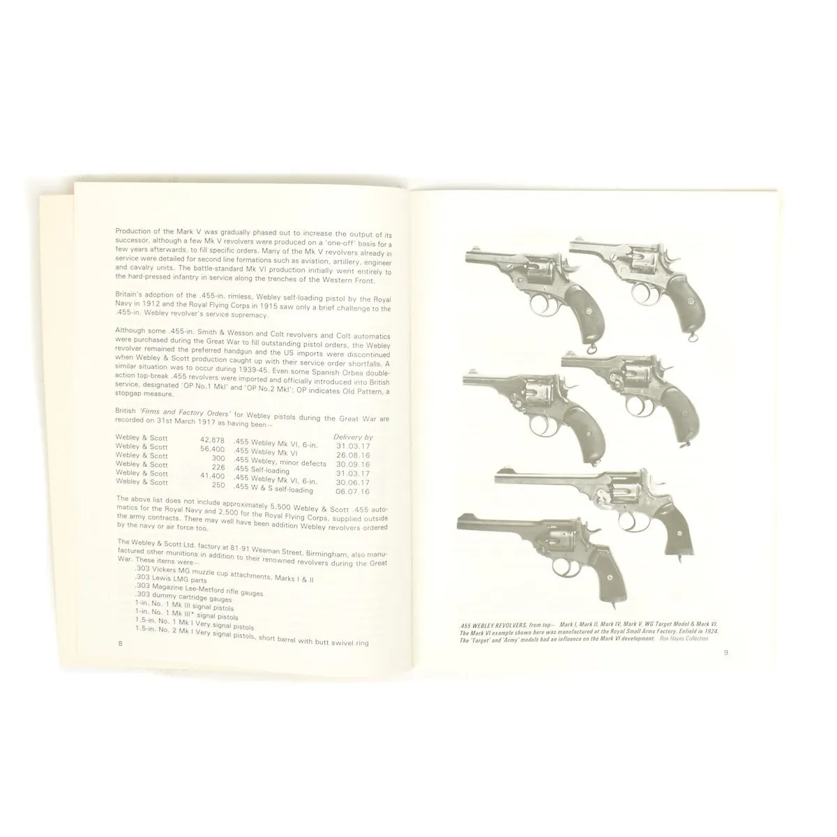 Book: Small Arms ID by Ian Skennerton: .455 Pistol, Revolver No 1 MK VI