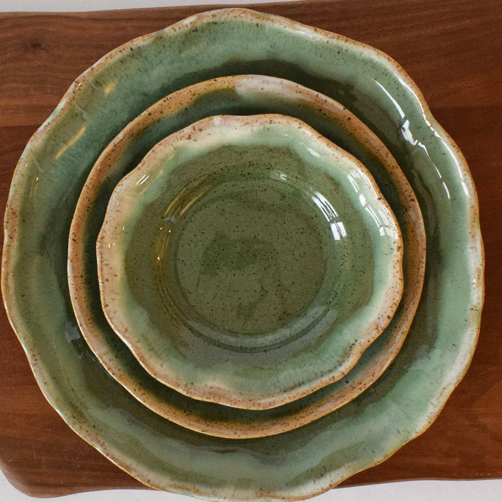 Bread Plate Matcha Leaf