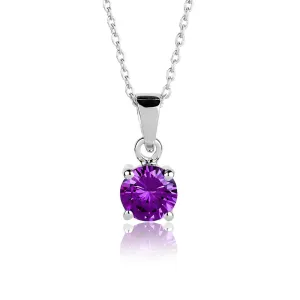 Brilliant Birthstones Pendant February