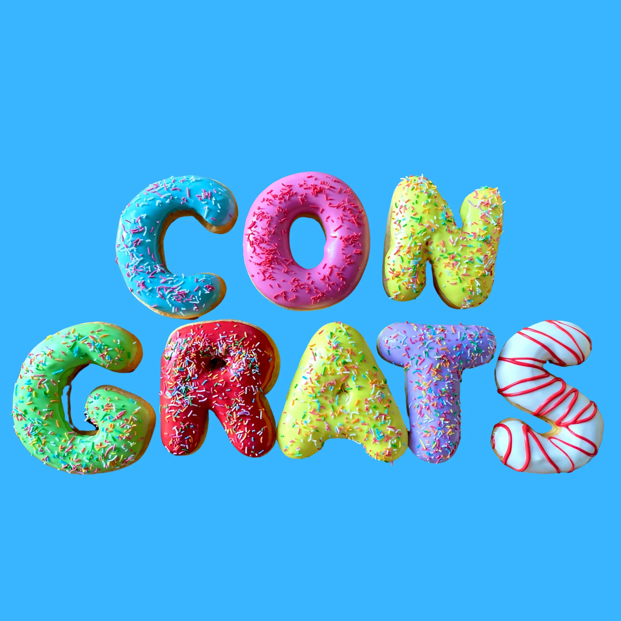 'Congrats' Donut Message