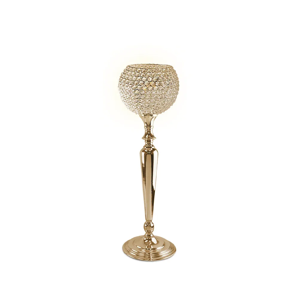 Crystal Orb Candle Stand