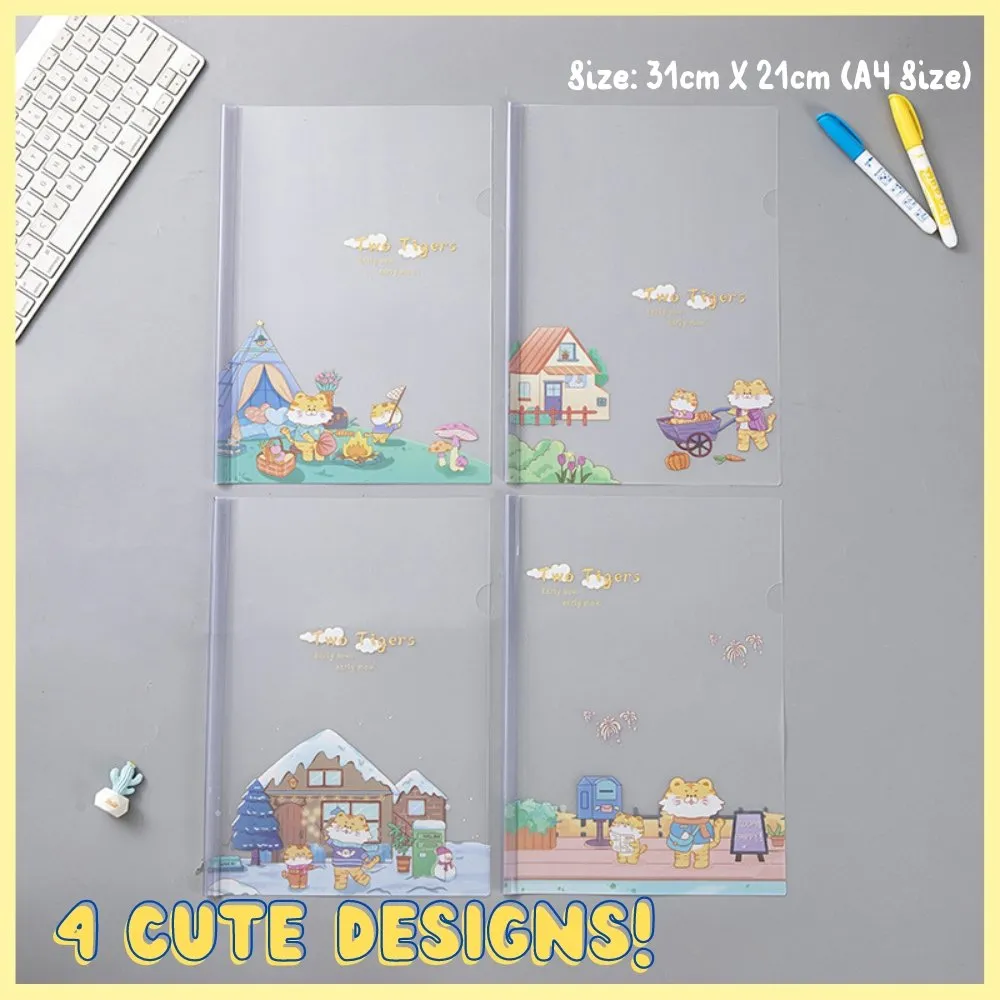 Cute Tiger A4 Clip File