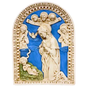 Della Robbia: 24"x18" Nativity with Angels