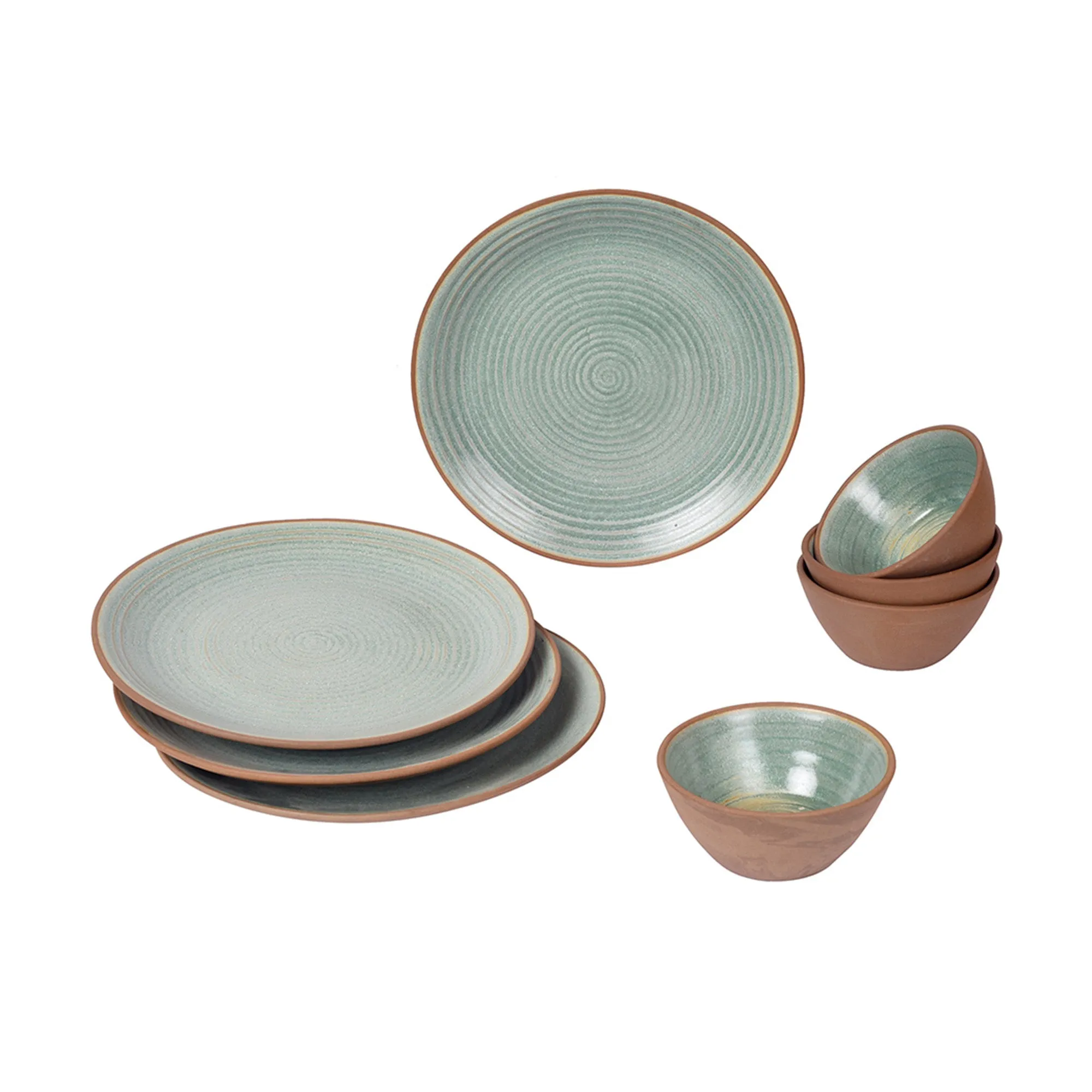 Desert Sand Dinner Set of Plates and Bowls (SO8)