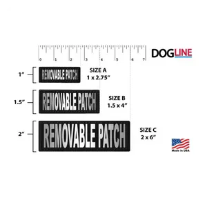 Dogline Removeable Reflective Patches - Set of 2 In Training