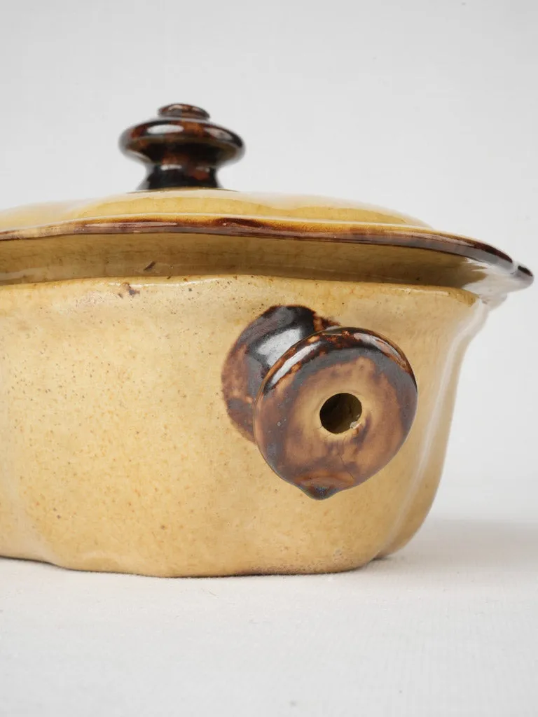 Early 20th Century Dieulefit Soupière w/ Yellow Glaze - 11½"