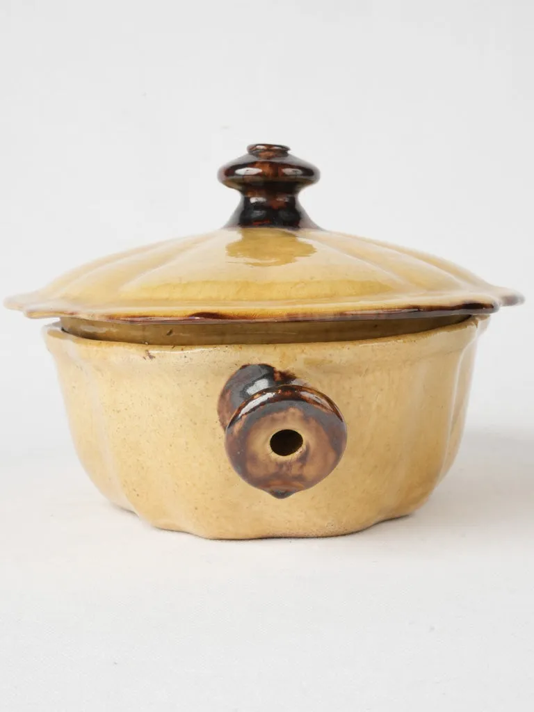 Early 20th Century Dieulefit Soupière w/ Yellow Glaze - 11½"