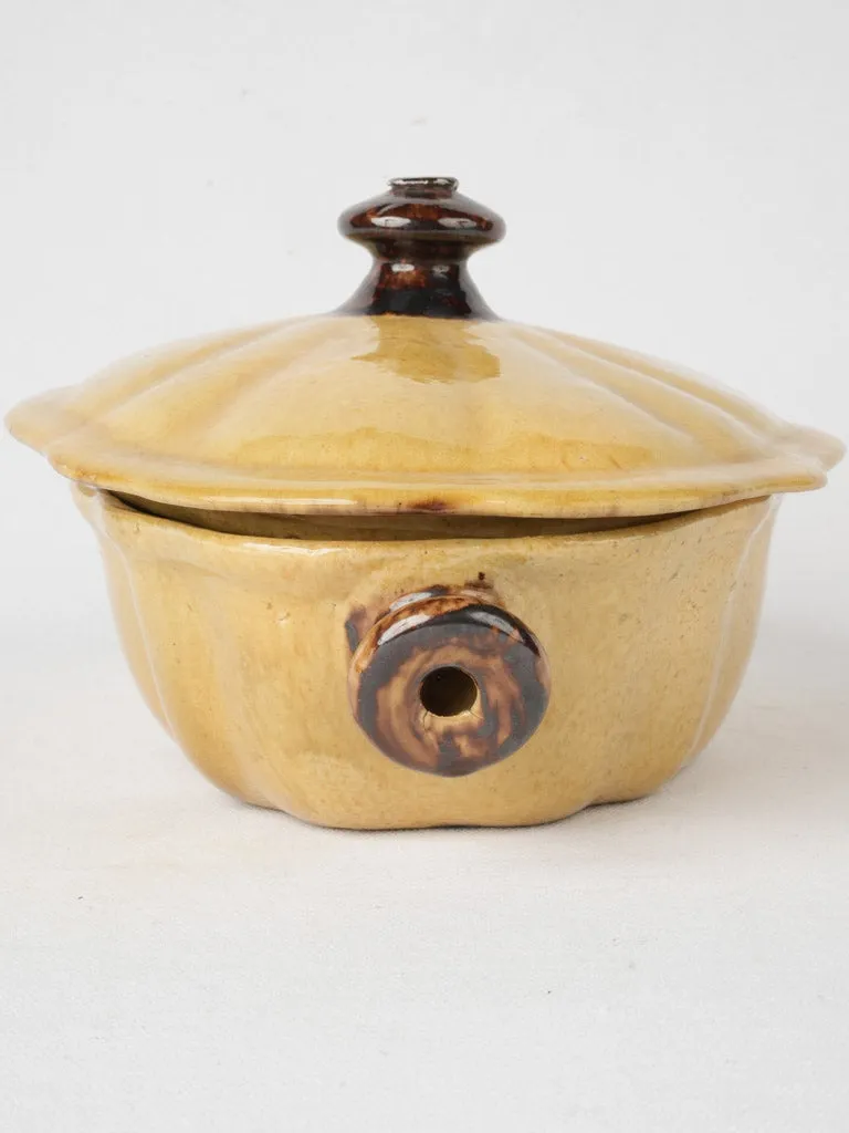 Early 20th Century Dieulefit Soupière w/ Yellow Glaze - 11½"