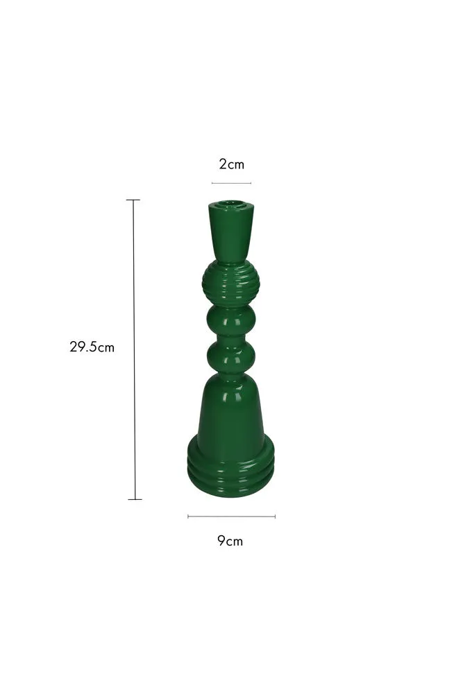 Emerald Green Candlestick Holder