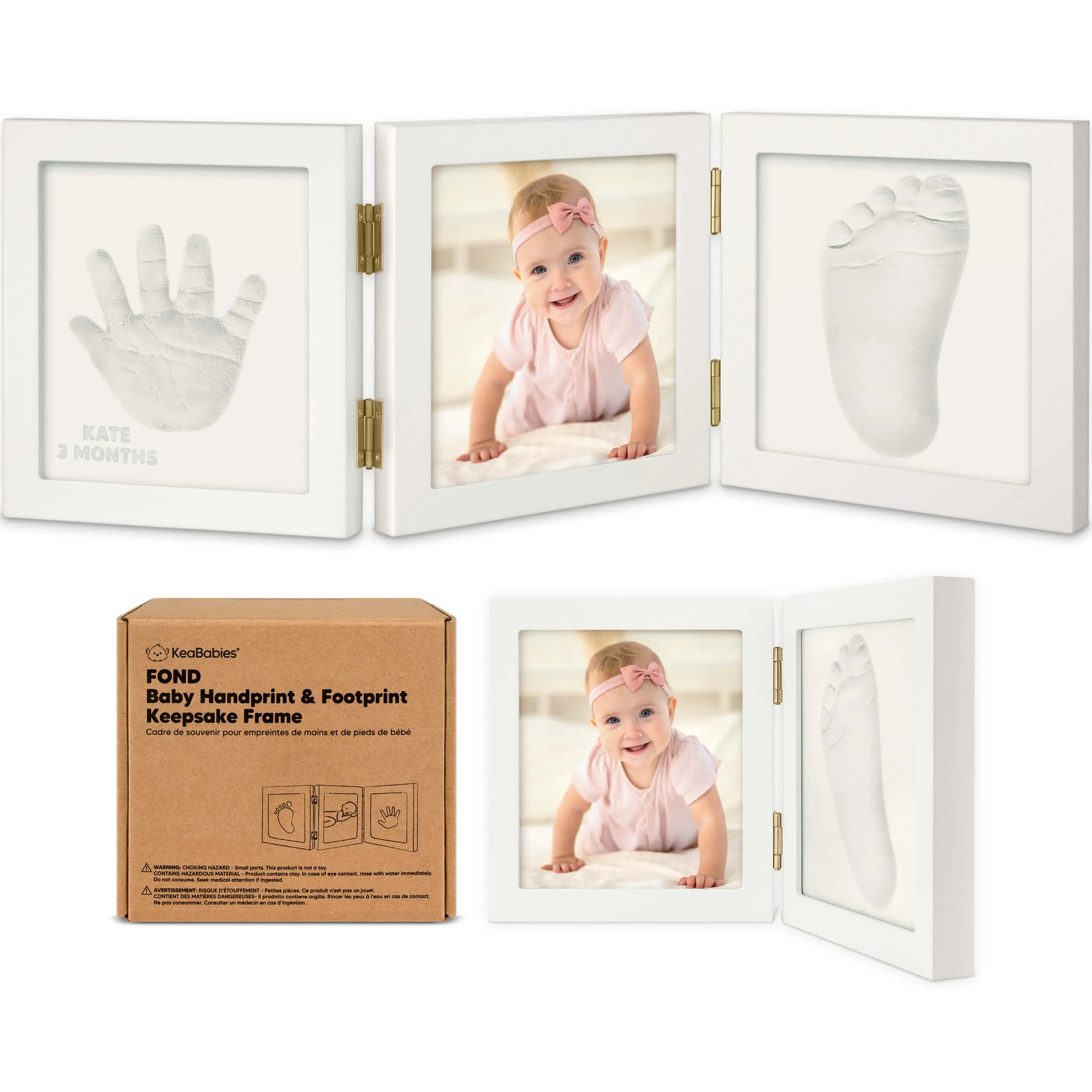 Fond Hand & Footprint Keepsake Frame