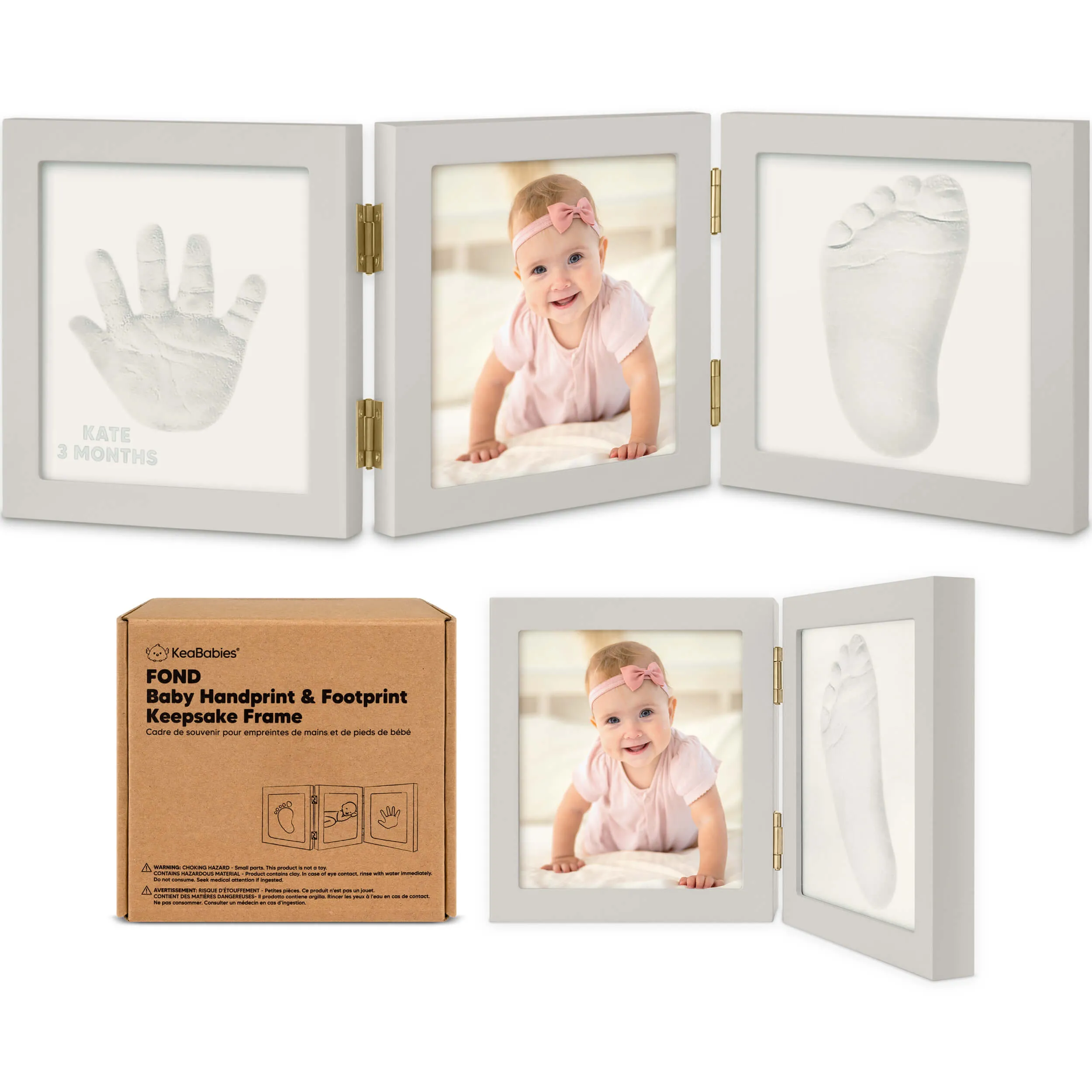 Fond Hand & Footprint Keepsake Frame