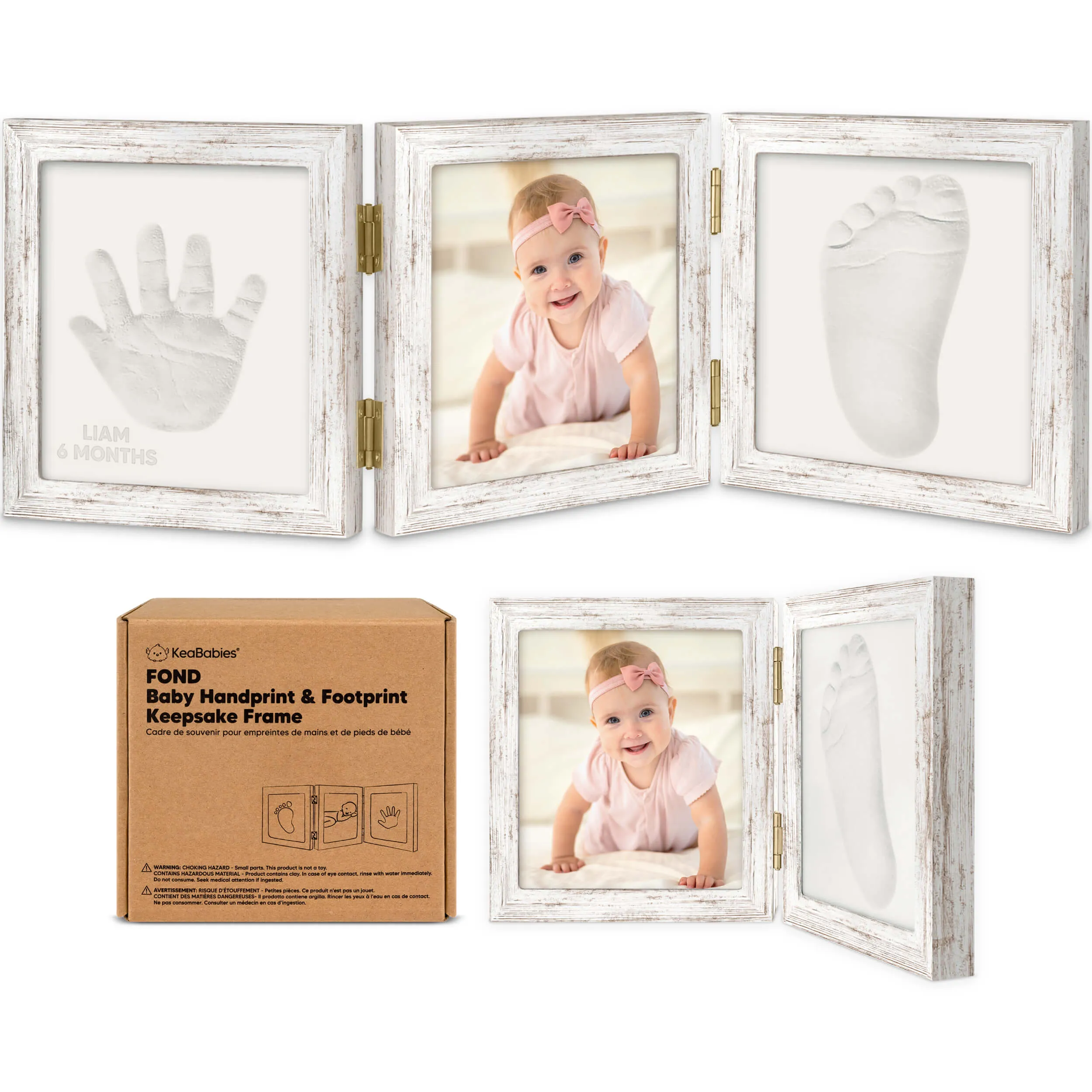 Fond Hand & Footprint Keepsake Frame