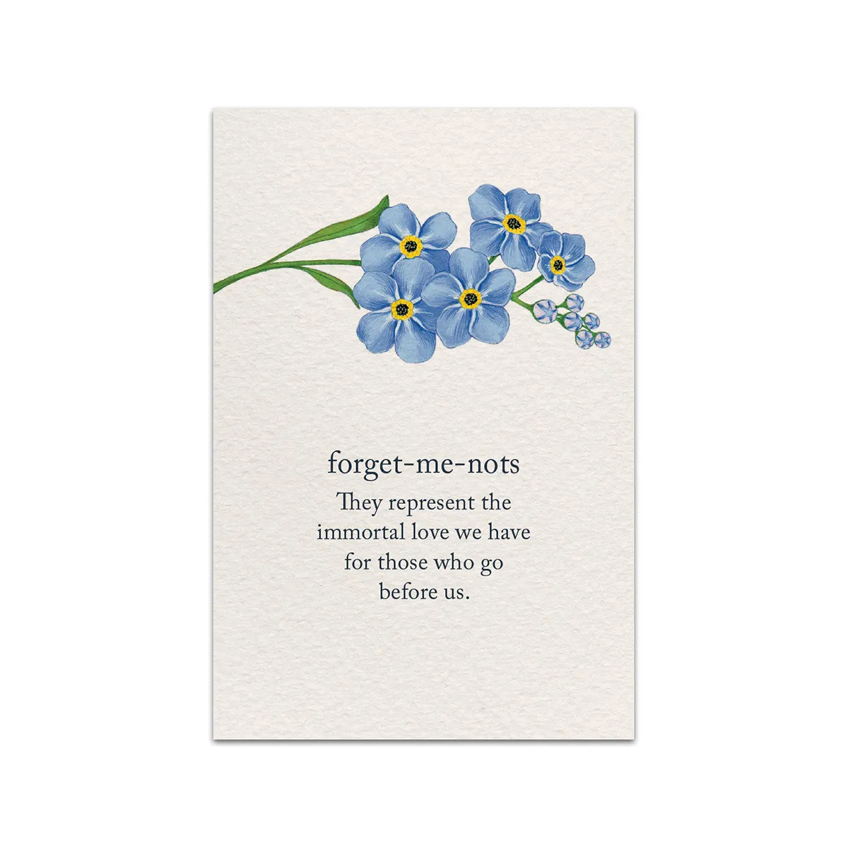 Forget-Me-Nots Condolences Card