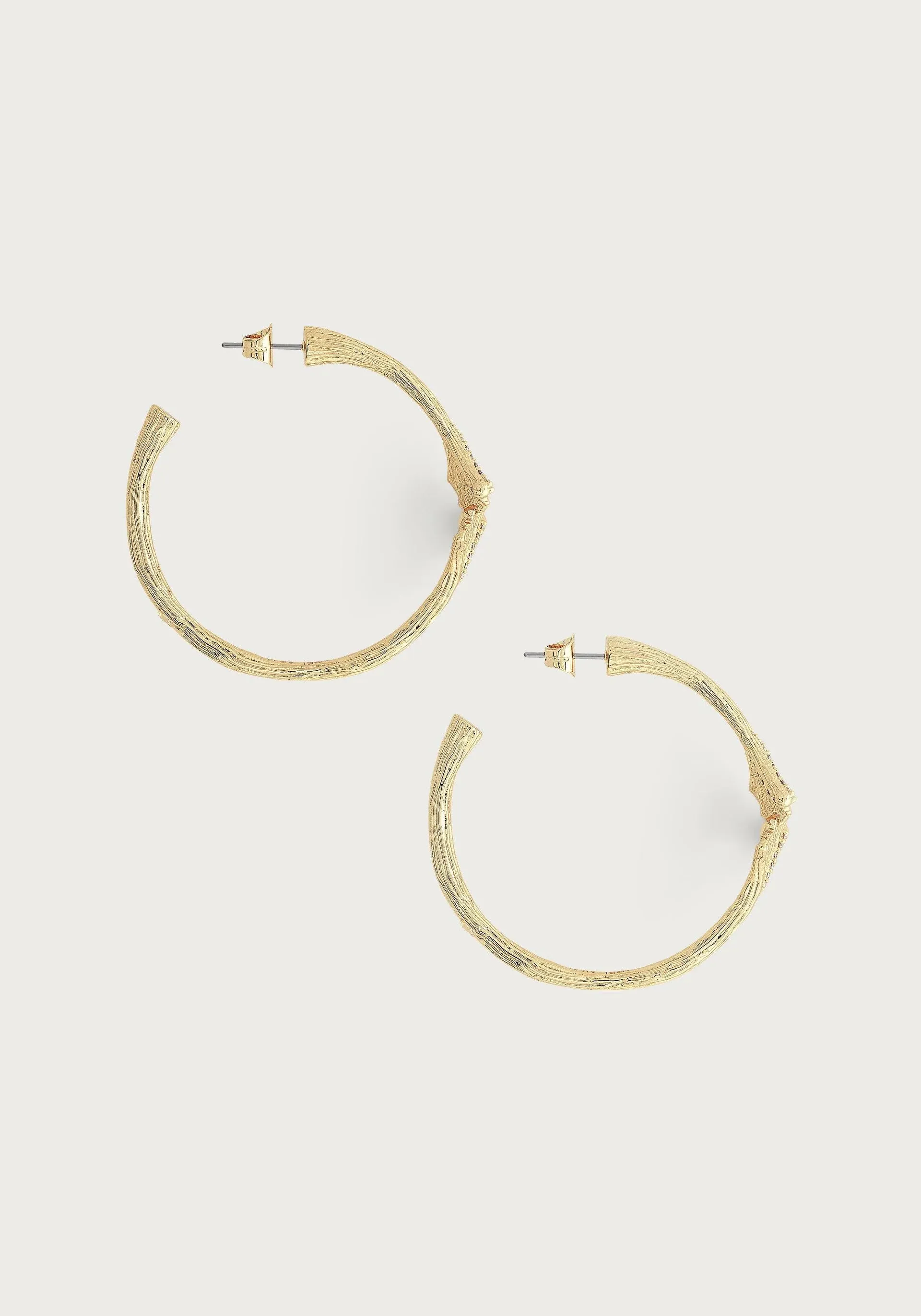 Ginkgo Hoop Earrings