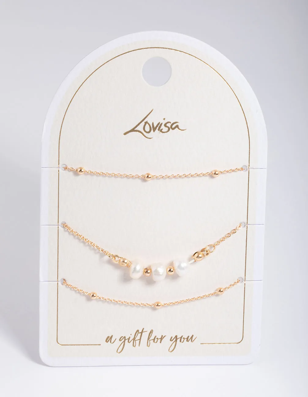 Gold Classic Pearl Bracelet Pack