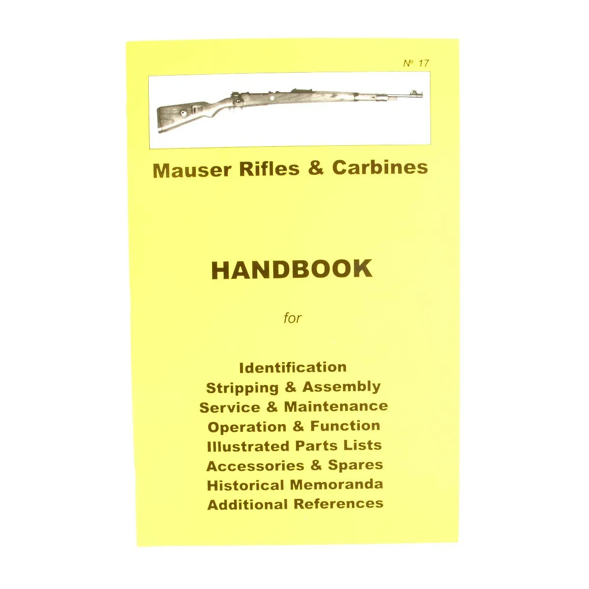 Handbook: Mauser Rifles and Carbines