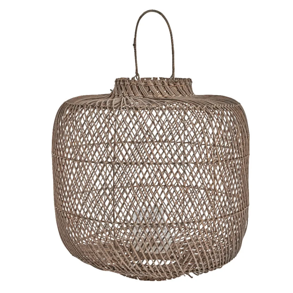 Harper lantern 40x40 cm. Natural wicker