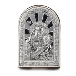 Icon Silver Ortho Mary and Jesus