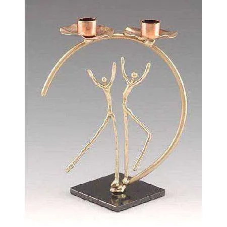 Infinity Art in Metal Celebration of Life Candlesticks