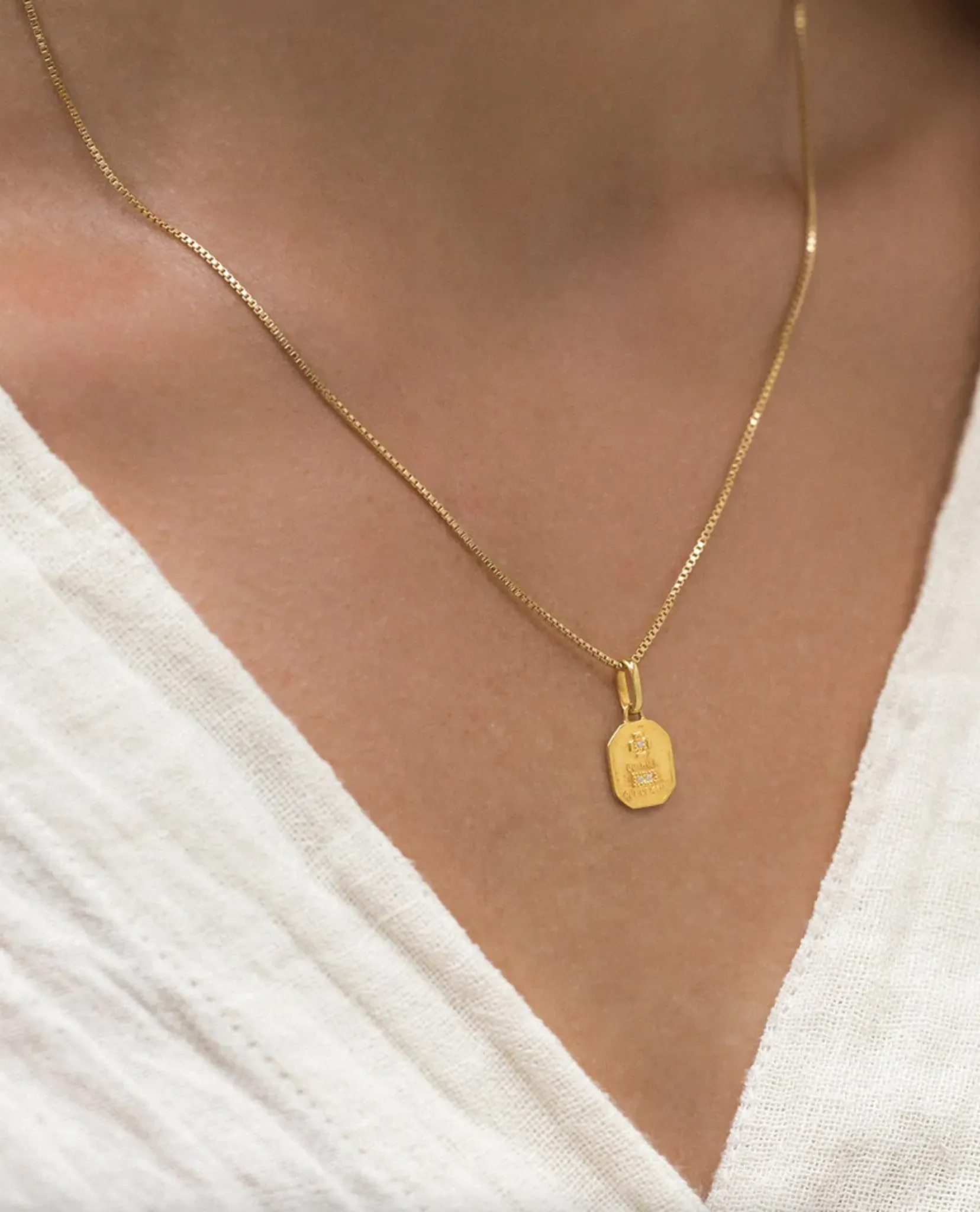 Love Token Necklace | Square