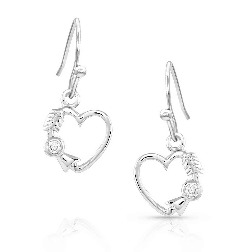 Montana Silversmiths Fiery Heart of Ice Earrings