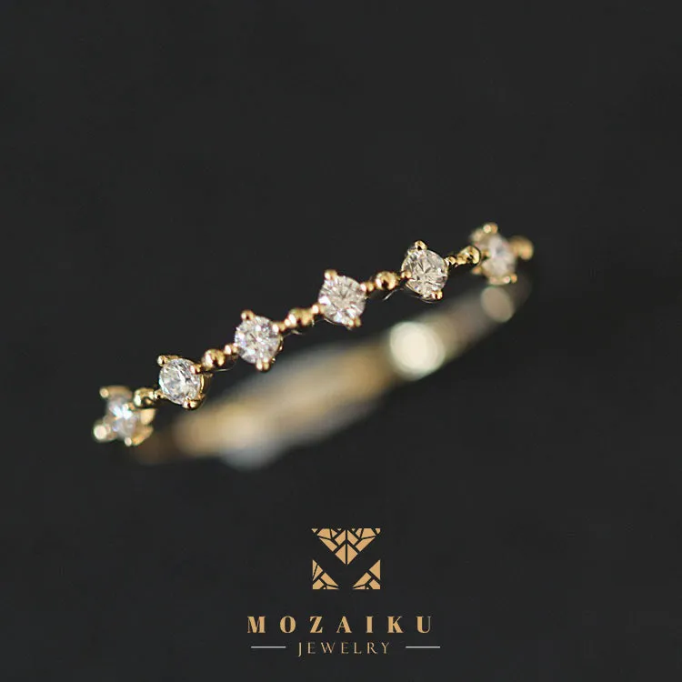 Mozaiku Royal 14K Gold Zircon Ring