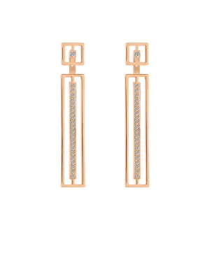 Neon Stud Pole Earrings