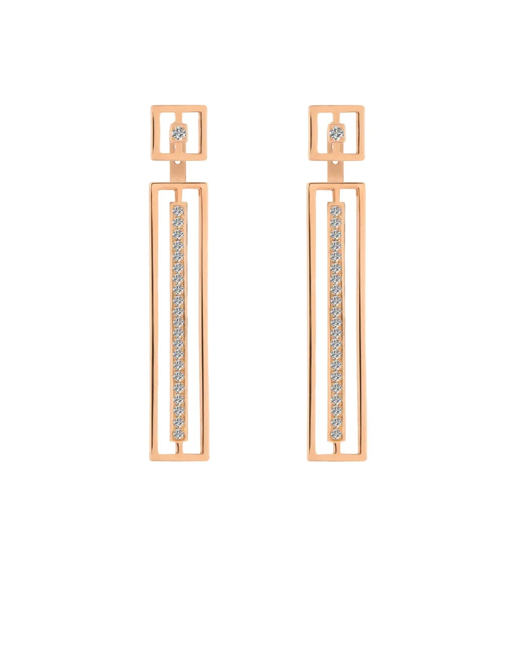 Neon Stud Pole Earrings