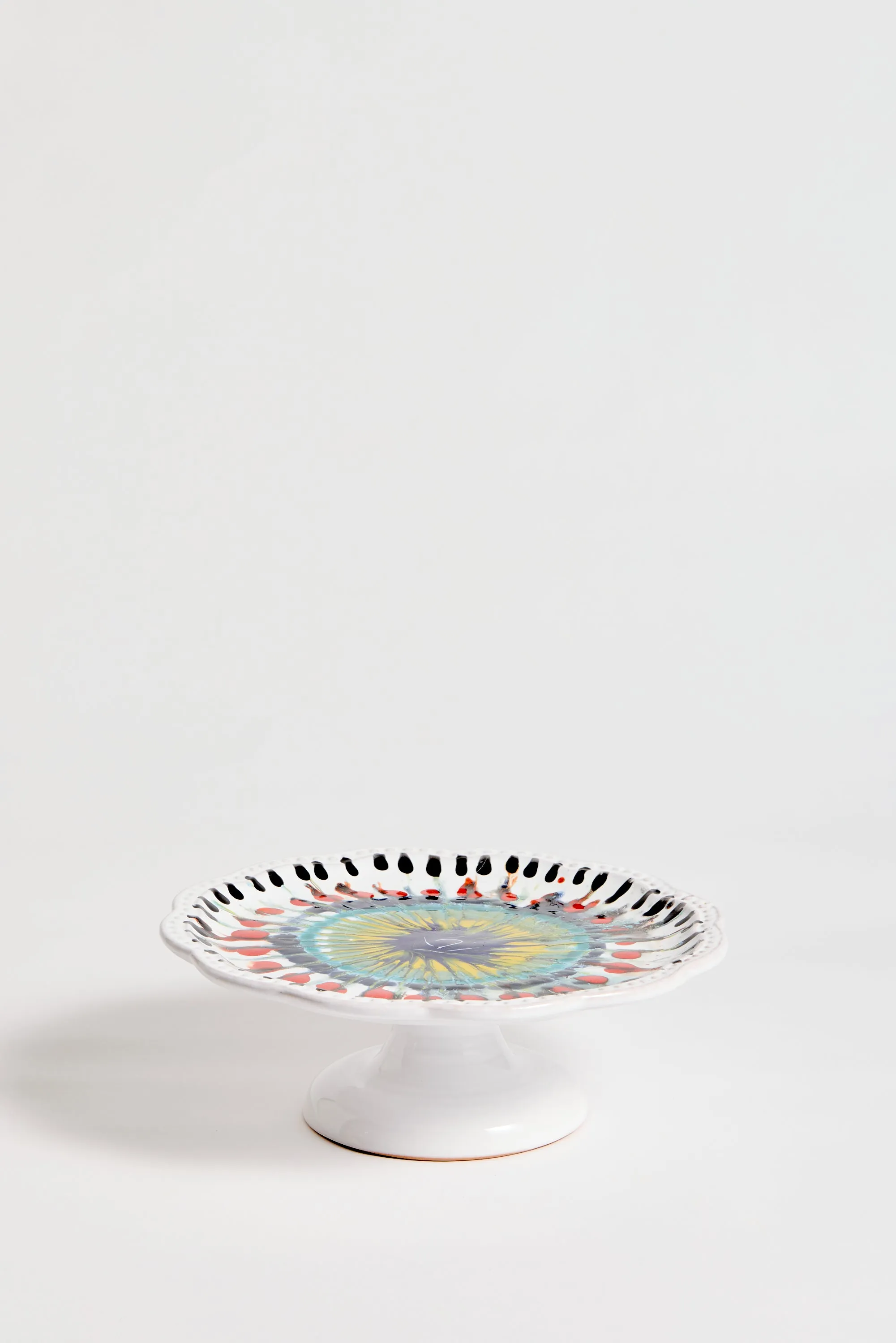 Nicola Fasano Ceramic Cake Plate