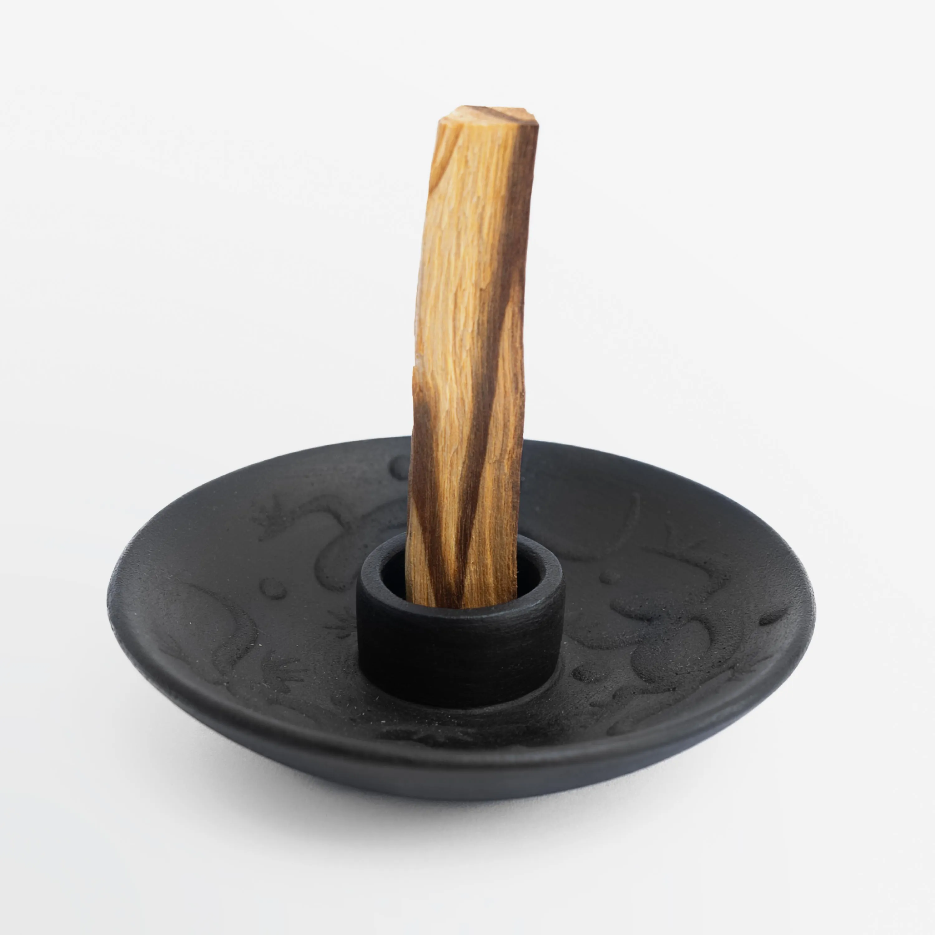 Palo Santo Holder Black Matte (with five Palo Santo Sticks)