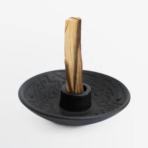 Palo Santo Holder Black Matte (with five Palo Santo Sticks)