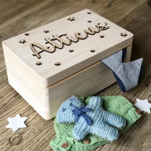 Personalised Raised Name Keepsake Box