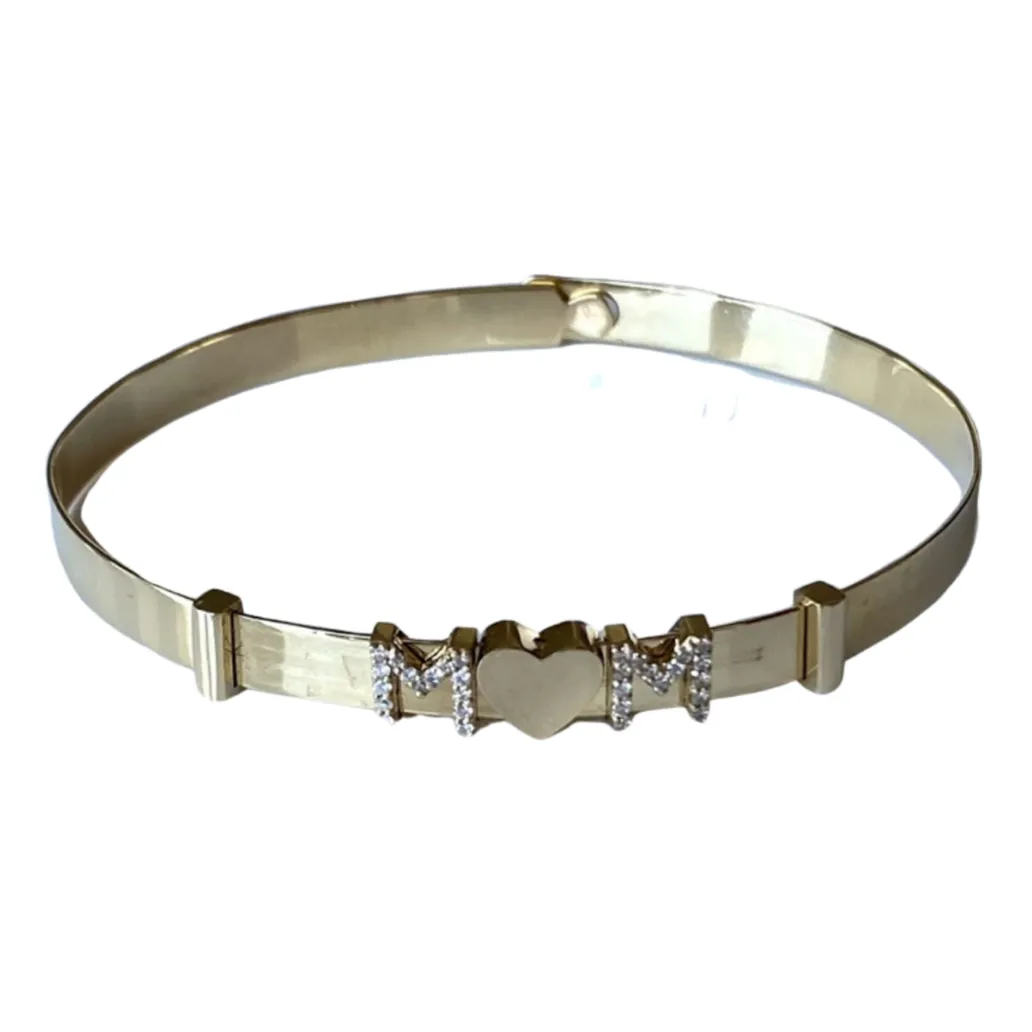 Personalized Sliding MOM Bangle