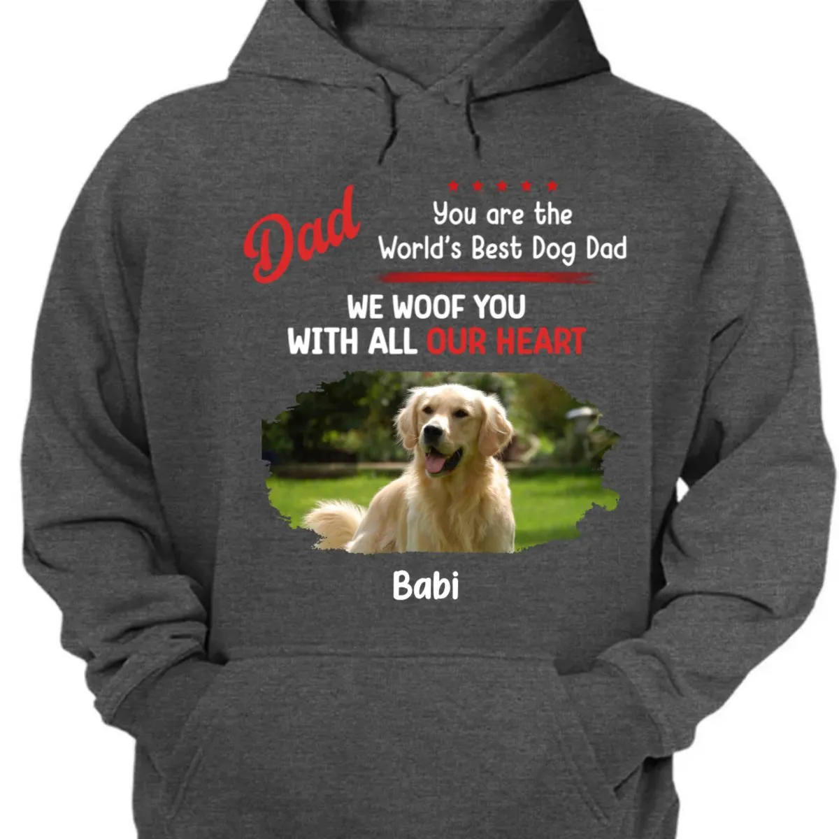 Pet Lovers - Woof All My Heart - Personalized Unisex T-shirt, Hoodie, Sweatshirt (VT)