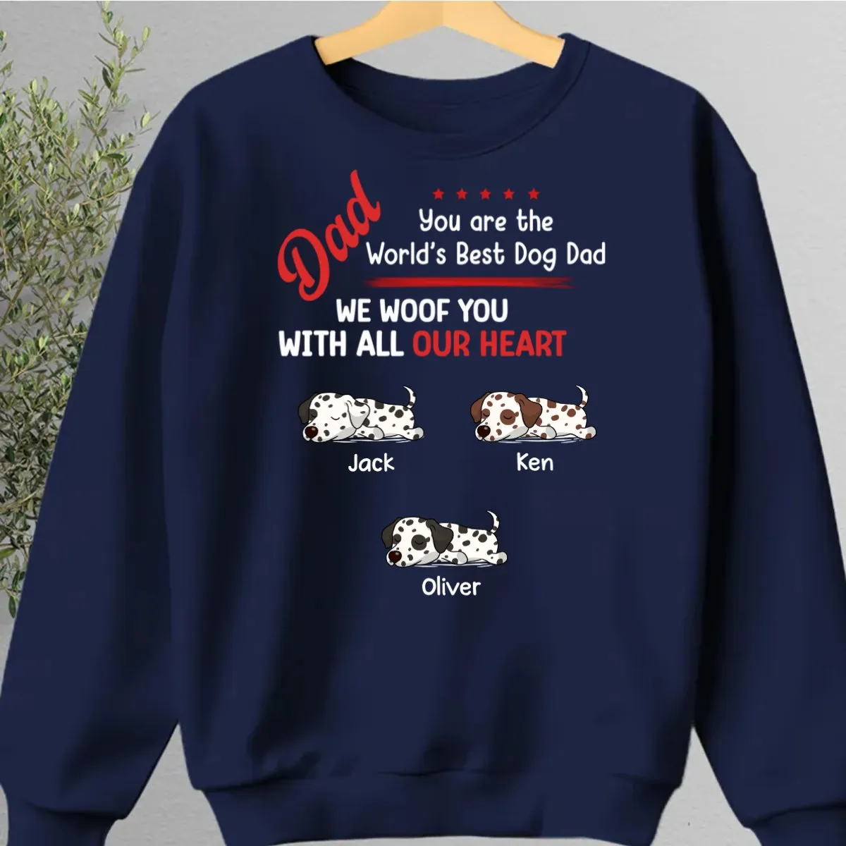 Pet Lovers - Woof All My Heart - Personalized Unisex T-shirt, Hoodie, Sweatshirt (VT)