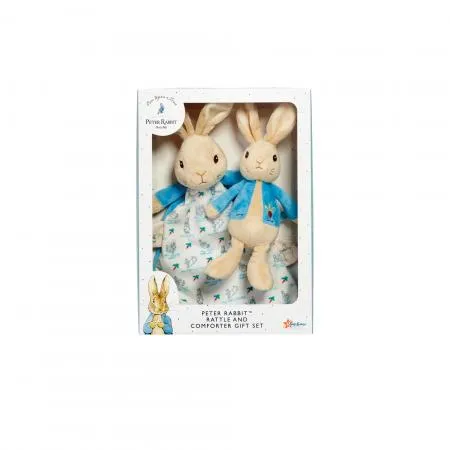 Peter Rabbit Rattle & Comfort Blanket Gift Set