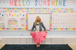 "Hello Sunshine" Inspirational Classroom Headline | HelloSunshine | U PRINT | Schoolgirl Style